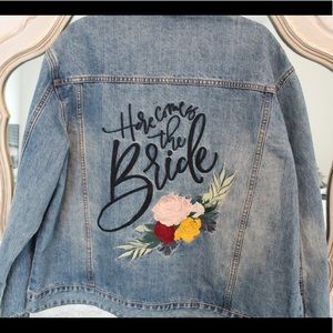 Oversized Denim ‘Bride’ Jacket